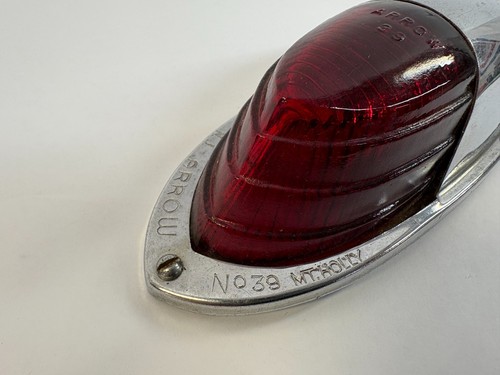 Harley Knucklehead Panhead Guardabarros Delantero Flecha Nº39 Marcador Luz Lámpara Vidrio - Imagen 2 de 6