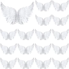3D Plastic Angel Wings for Crafts Christmas Tree Ornaments White Feathers Costum
