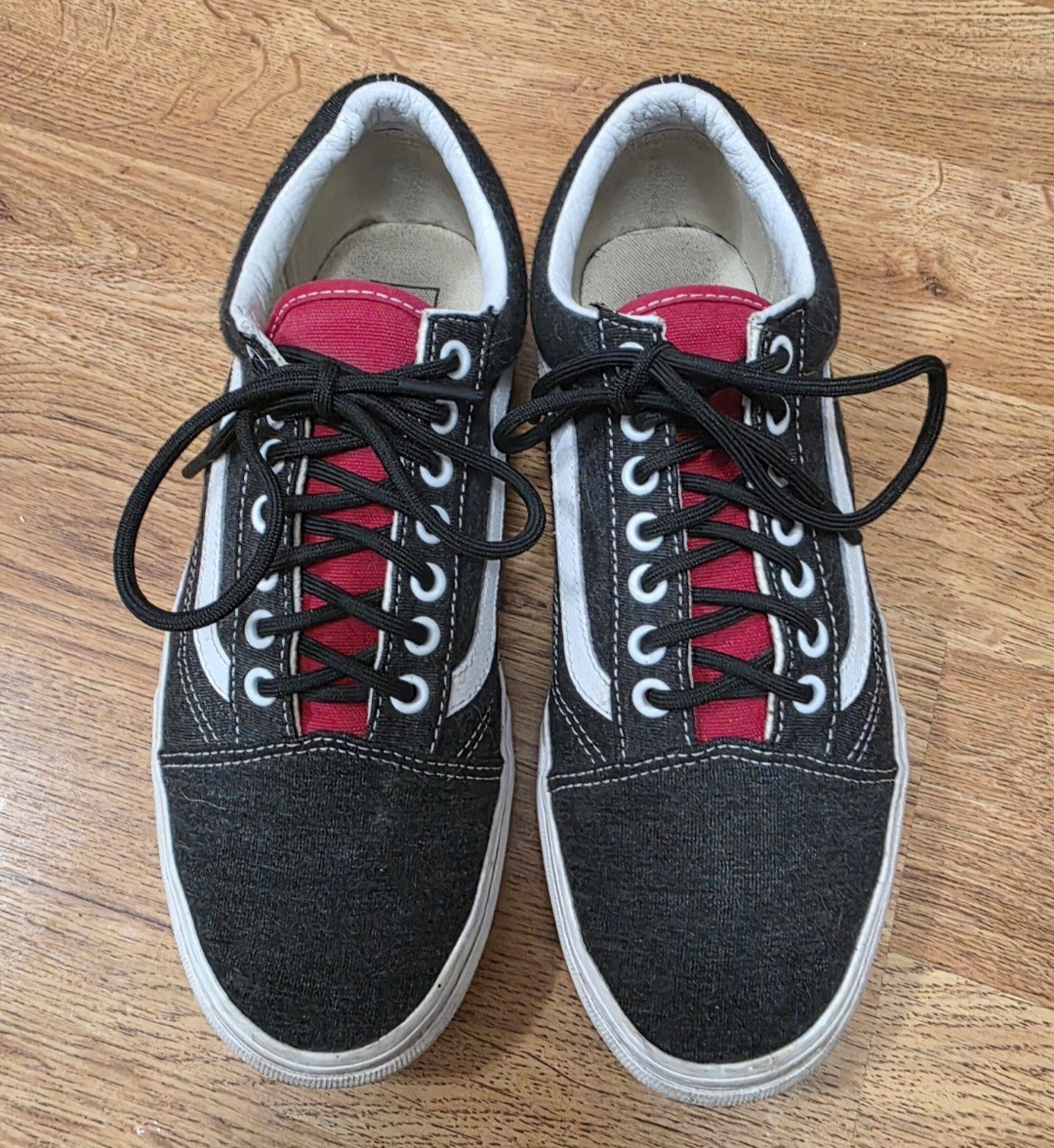 VANS Old Skool Coastal - Black/Yellow/Red, Men Sz 10, Women SZ 8.5