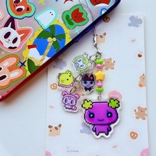 Tamagotchi/Violetchi double sided tassel acrylic phonecharm phonestrap
