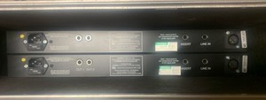 2U Road-Ready Flight/Road Rack Case for Amplifier, Red/Silver, Carry Handle