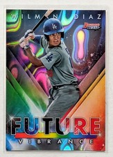 2021 Bowmans Best Wilman Diaz Future Vibrance Lava Refractor /50 #BFV-20 Dodgers