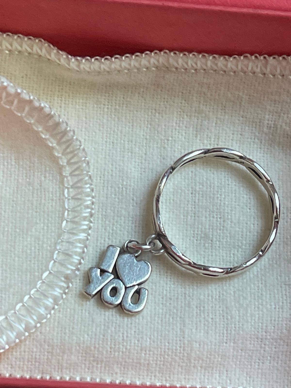 James Avery Twisted Wire Dangle Ring With Charm - image 3