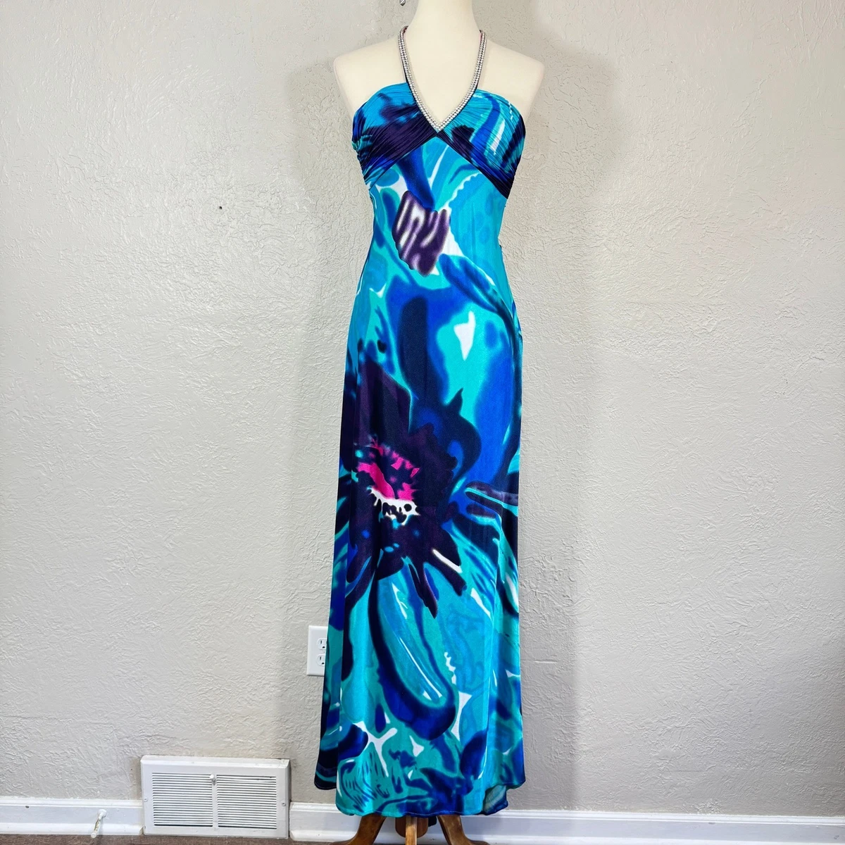green emerald velvet dress Morgan & Co 19058 Sequin Long Formal Evening Prom Dress