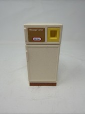 Vintage Little Tikes Dollhouse Kitchen Refrigerator Fridge w/ Shelves 5"