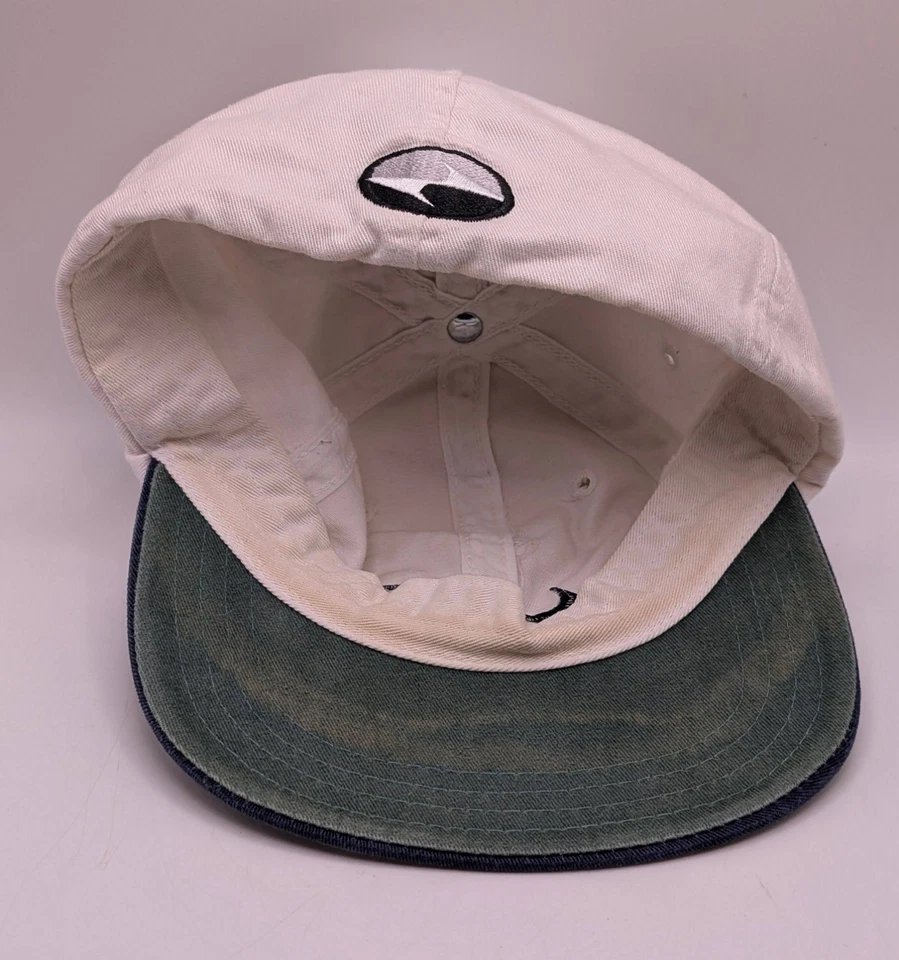 Gorra de golf Nike Tiger Woods vintage ajustada S/M blanca azul Swoosh años 90 Y2K Foto 4 de 4