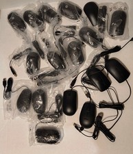 MIXED LOT OF 16 HP / DELL USB OPTICAL MICE W/SCROLL WHEEL