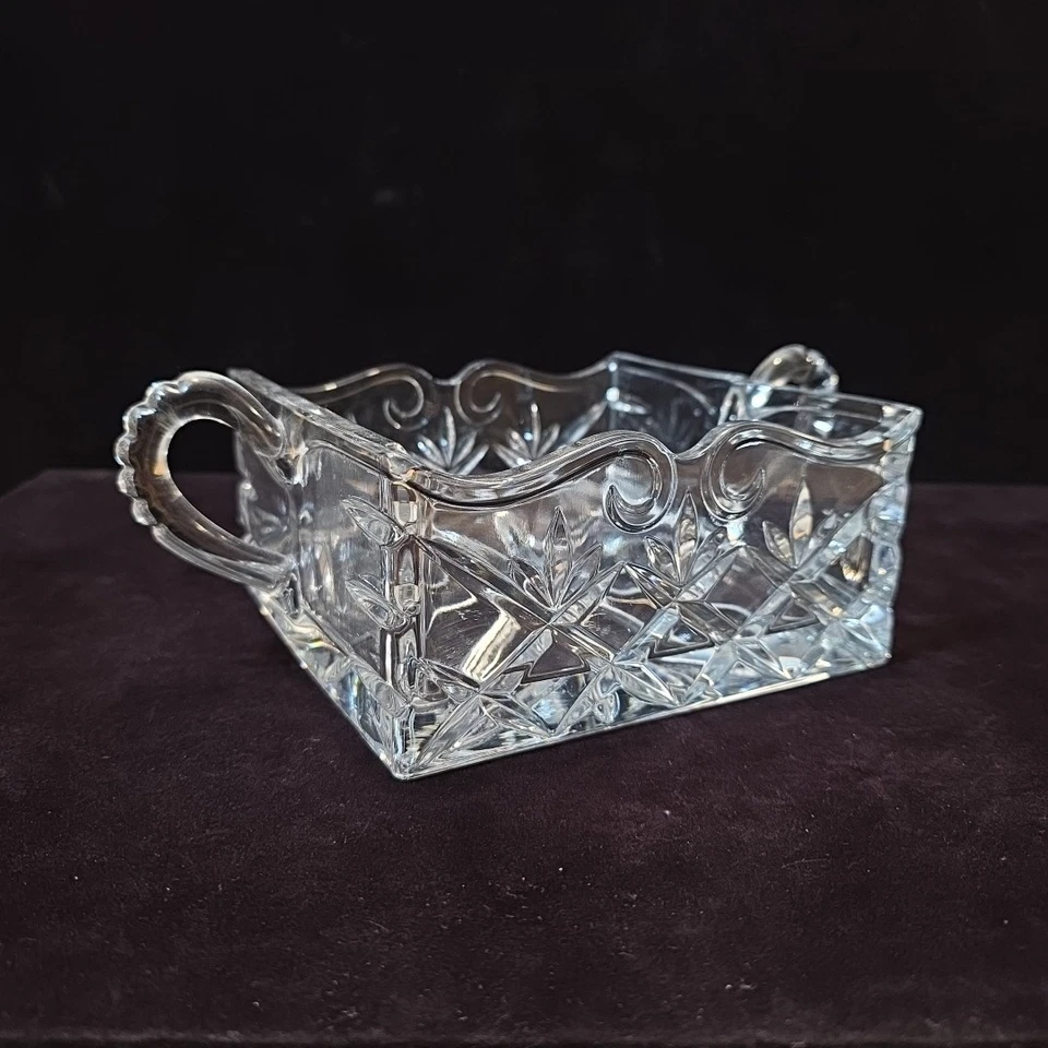 Crystal Legends Godinger Plomo Vidrio Azúcar Paquete Bolsa de Té Caddy Tazón Soporte para Plato Foto 2 de 4