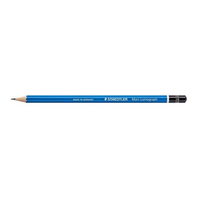 STAEDTLER Mars Lumograph Bleistift 2B blau, 1 St.