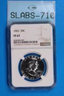 1963 50C FRANKLIN SILVER HALF DOLLAR PROOF NGC PF67 US TYPE COIN SLAB-710