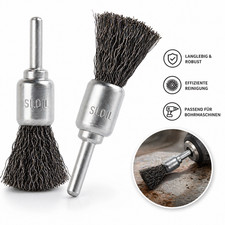 17 mm Pinselb&uuml;rste aus Stahldraht mit 6 mm Schaft Drahtb&uuml;rste B&uuml;rste