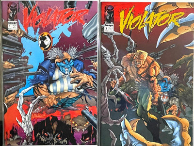 VIOLATOR # 1 & 2 Lot of (2) High Grade Image Comics (1994) Spawn Clown Mcfarlane