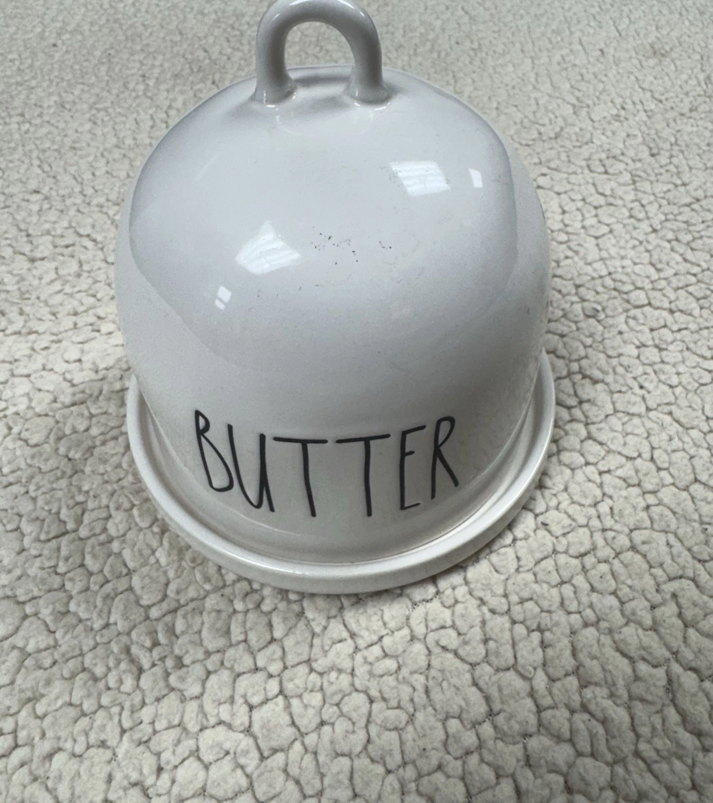 Cute Rae Dunn Round Dome Butter Dish New Release 5" Tall
Opens in a new window or tab