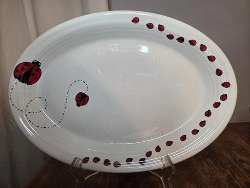 FIESTA ladybug collection Platter white NEW Fiestaware HTF RARE