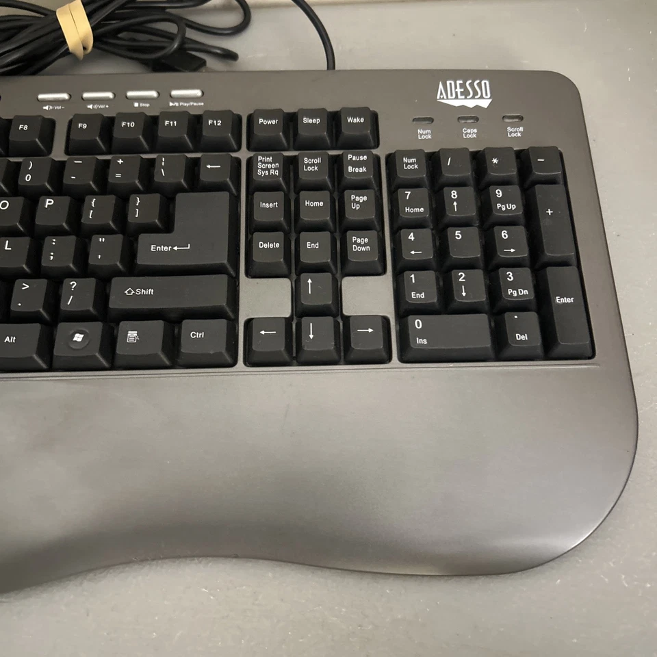 Adesso Win Touch Pro Desktop Multimedia USB QWERTY Keyboard Windows 10 AKB-430UG - Image 2 of 4