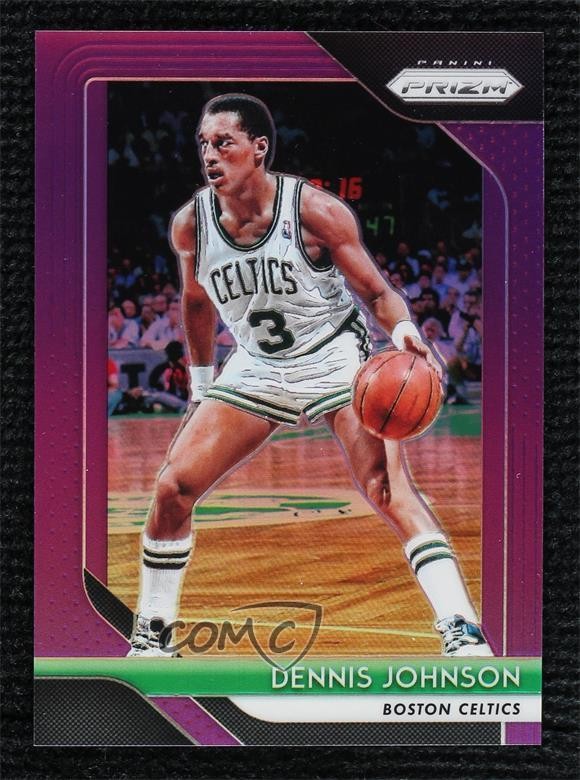 2018-19 Panini Prizm Purple Prizm 34/75 Dennis Johnson #245 HOF 00ur