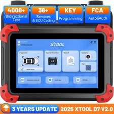 2025 XTOOL D7 Auto OBD2 Bidirectional Scanner Full Diagnostic Tool FCA AutoAuth