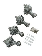 DRAGON FEET SILVER BATHTUB LEG Complete Set 4 Pieces (AP)