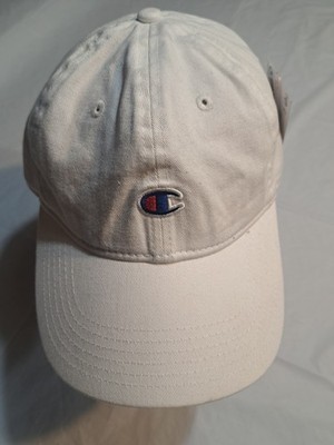 Champion Hat Cap  White Adjustable Adult  Athletic Logo With Tag