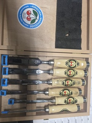Kirschen Werkzeuge Stechbeitelsatz German Wood Chisel  Set 1101 HK in Box New
