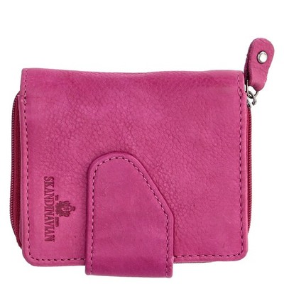 The Skandinavian Brand Leder Geldbörse Hochformat - fuchsia