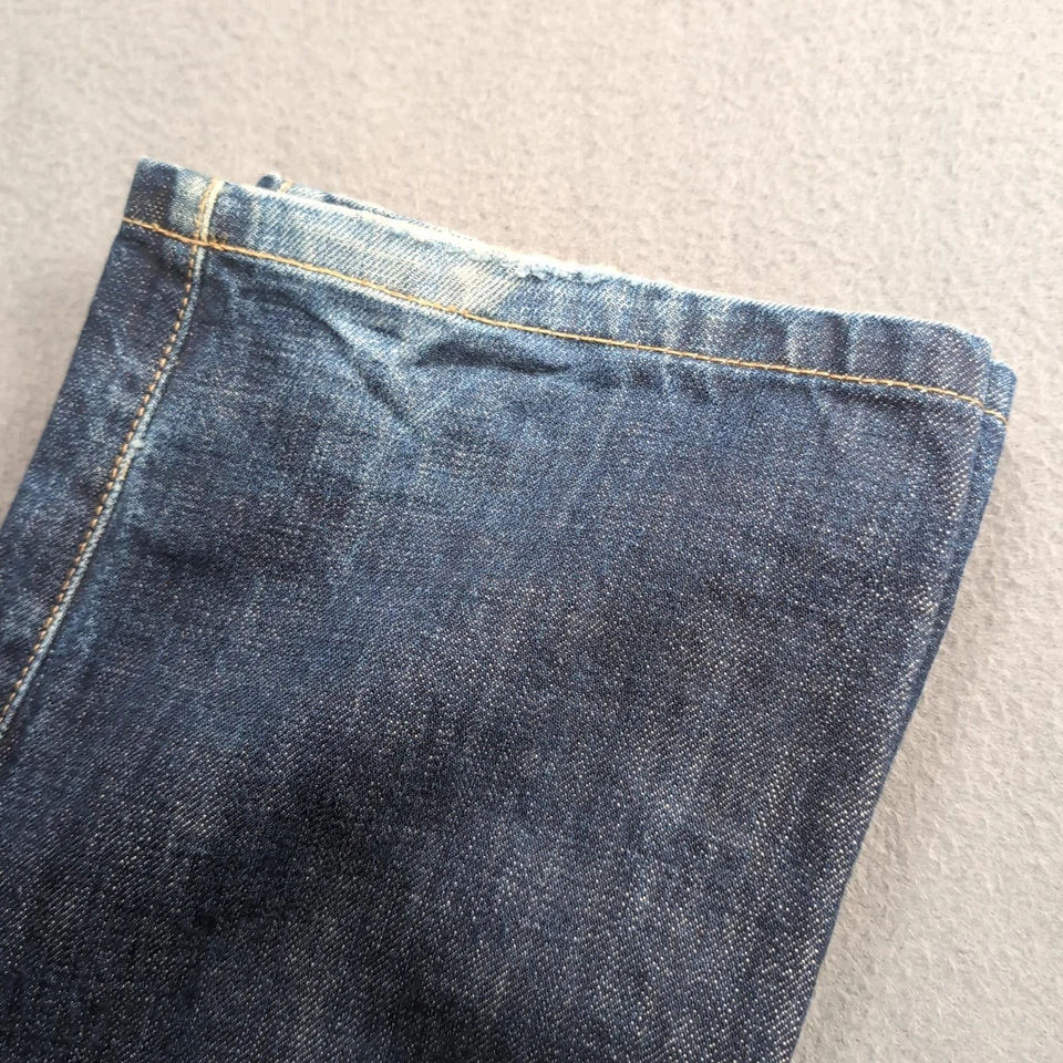 Jeans Tom Ford Para Hombre 36x34 Azul Denim Ribete Pierna Recta Hecho en Italia TF002 Foto 3 de 4