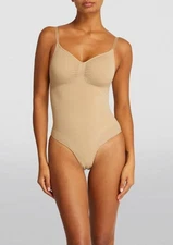 SKIMS Seamless Sculpt Brief Bodysuit Shapewear Nude size Large NWOT