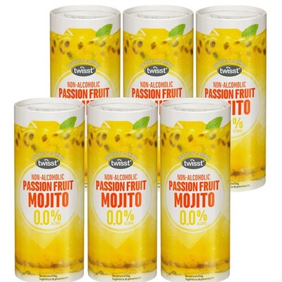Twisst Passion Fruit Mojito tropisch ohne Alkohol 240ml 6er Pack