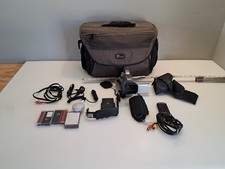 For Parts Canon ZR85 Untested Camcorder Lot No Batteries W Lowepro Bag