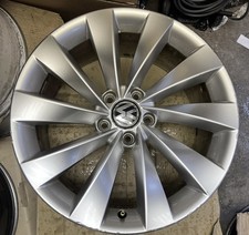 GENUINE VW TURBINE PASSAT CC SCIROCCO 18" ALLOY WHEEL 3C8601025D BUCKLED