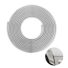 Car Door Edge Guards Chrome Universal U Shape Moulding Trim Strip 64FT Silver