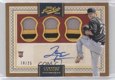 2016 Panini Prime Cuts Base IX Holo Gold 18/25 Jameson Taillon #256 Auto 0r1p