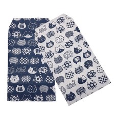  2pcs Fabric Book Cover, Reusable Cloth Book Protector, Vintage Artistic Cloth