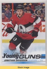 2019-20 Upper Deck Young Guns Jonathan Davidsson #479 READ z6b