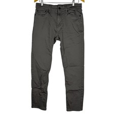 Banana Republic Mens 32x32 Charcoal Gray 5-Pocket Chino Pants Slim Fit 1620338