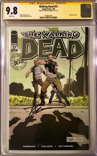 Walking Dead #57 SS CGC 9.8 Signed by Robert Kirkman LOW POP 1 OF ONLY 6 HIGHEST