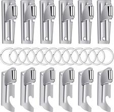 12 Pcs Military P38 Can Openers W/ Key Ring 2 Styles Camping Can Openers