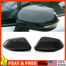 For Toyota Corolla 2019-2024 Carbon Fiber Wing Side Mirrors Rearview Cover Caps