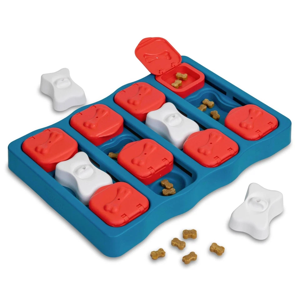 Interactive Dog Game Play Brick Treat Feeder Dog Smart Food Dispenser Puzzle Toy - Image 3 of 4