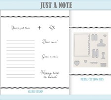 JUST A NOTE Cutting Dies Stamps for DIY Scrapbooking Album Stamp Make Paper