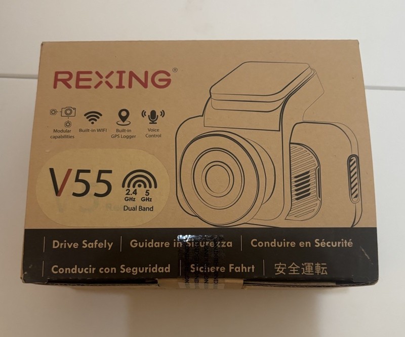 Rexing V55 Dashcam New in Box.  You Always Wish You Had One ! Do NoT MiSS! WoW!!