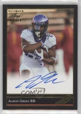 2016 Leaf Ultimate Draft 1992 Rookie Gold 4/20 Aaron Green #BG-AG1 Auto RC 0f3