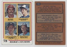 1978 Topps Catchers Bo Diaz Dale Murphy Lance Parrish Ernie Whitt #708 Rookie RC