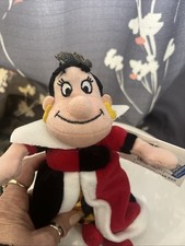 Disney Store Queen of Hearts Plush Mini Beanbag Alice in Wonderland