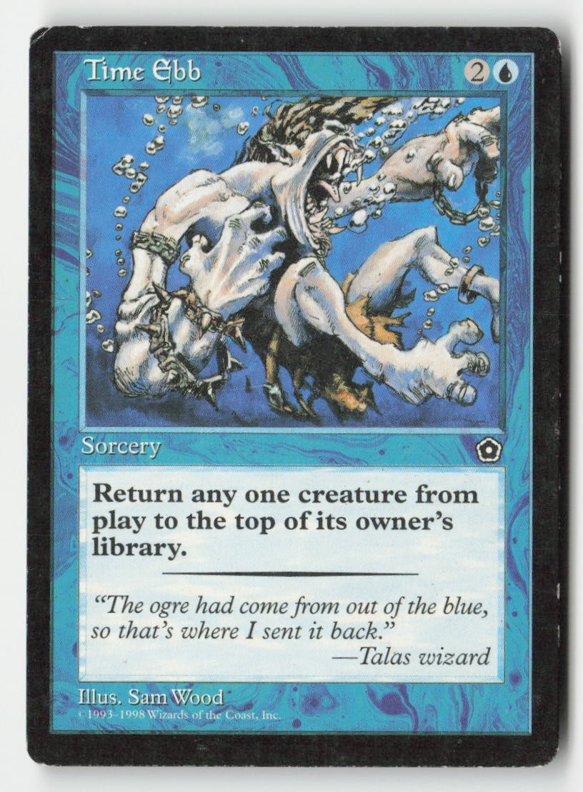 Time Ebb Common Portal Second Age Magic: The Gathering Lightly Played