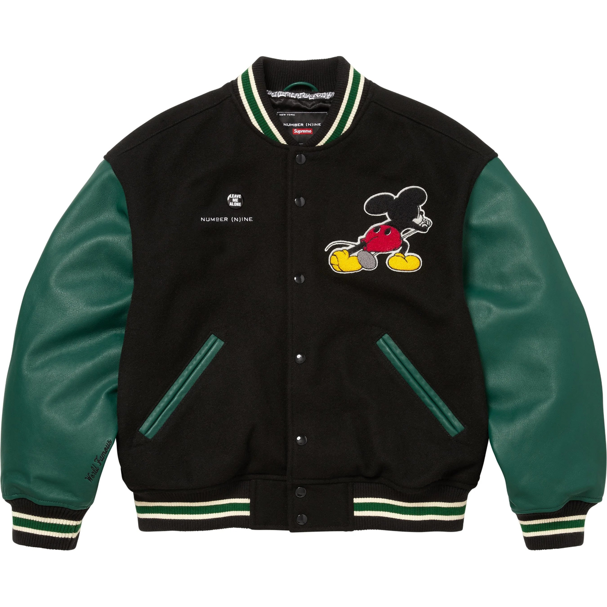 Supreme x Number (N)ine x Mickey Mouse Varsity Jacket 2colors FW25
