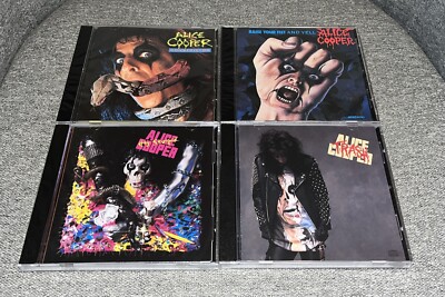Alice Cooper 4 CD Lot Constrictor, Raise Your Fist, Trash, Hey Stoopid