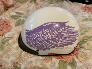 DOT (FMVSS 218) white helmet model HLD1017, 2008, Hot Leather size XL, Ride Free