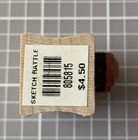Paper Source Sketch Rattle Small Rubber Stamp Welcome New Baby Shower Happy — photo 7