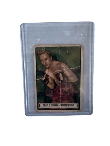 1951 Topps Ringside Vintage Lot 4 Boxing Cards Miller-Pellone-Beshore-Fusari 🥊 - Picture 9 of 10